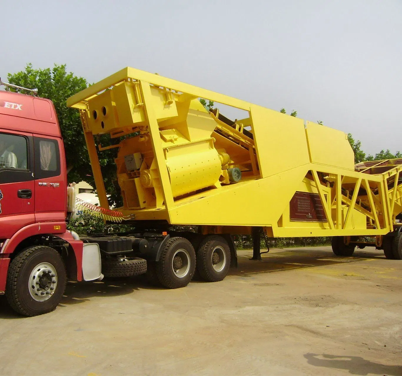 75m³/H Mobile Concrete Mixing Plant / Concrete Batching Plant