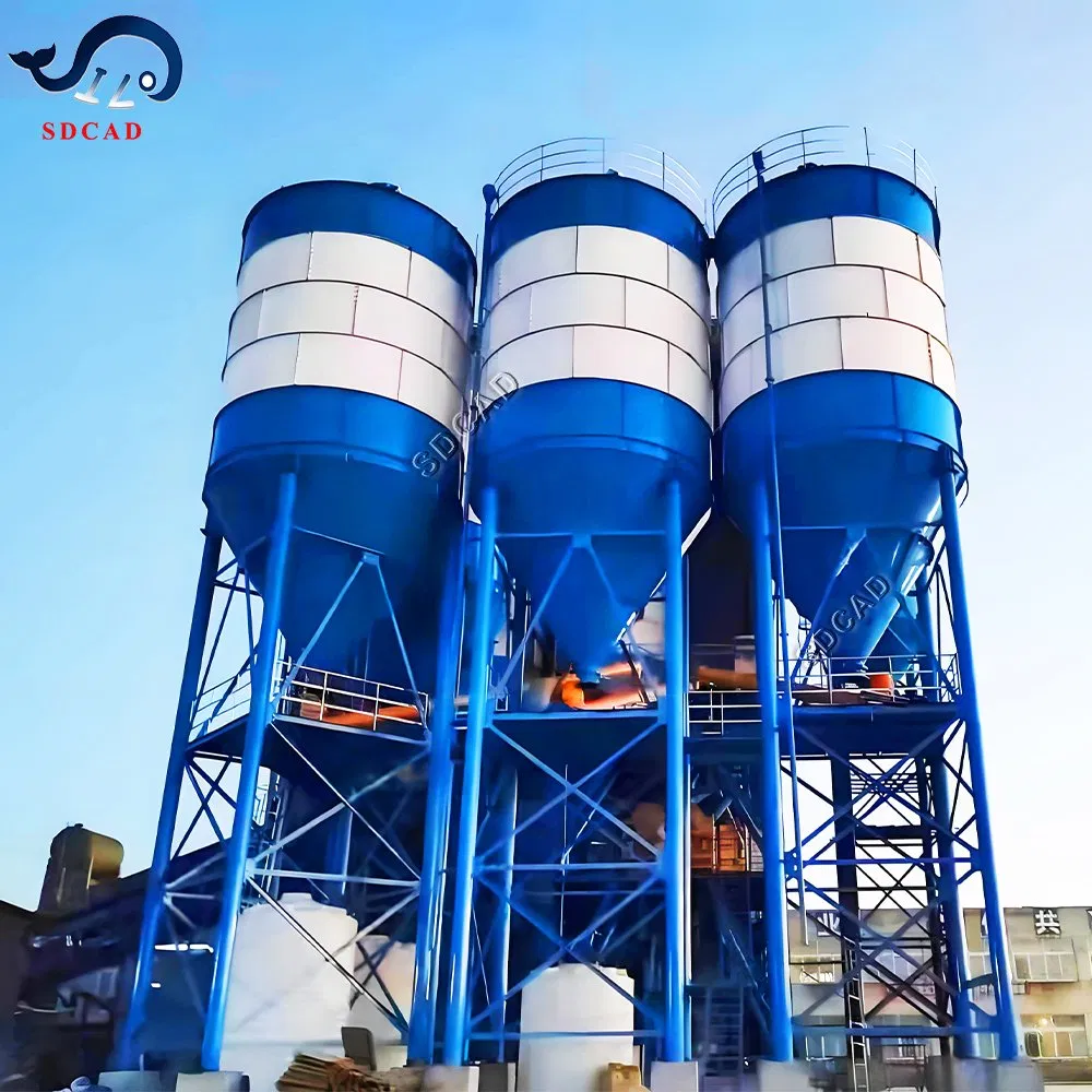 Ready Mix Mobile Concrete Batching Plant Price with Cement Silo Cement Batching Plant