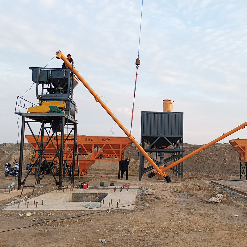 High Efficiency 30m³ 50m³ Simple Structure Modular Concrete Mix Station Concrete Batching Plant