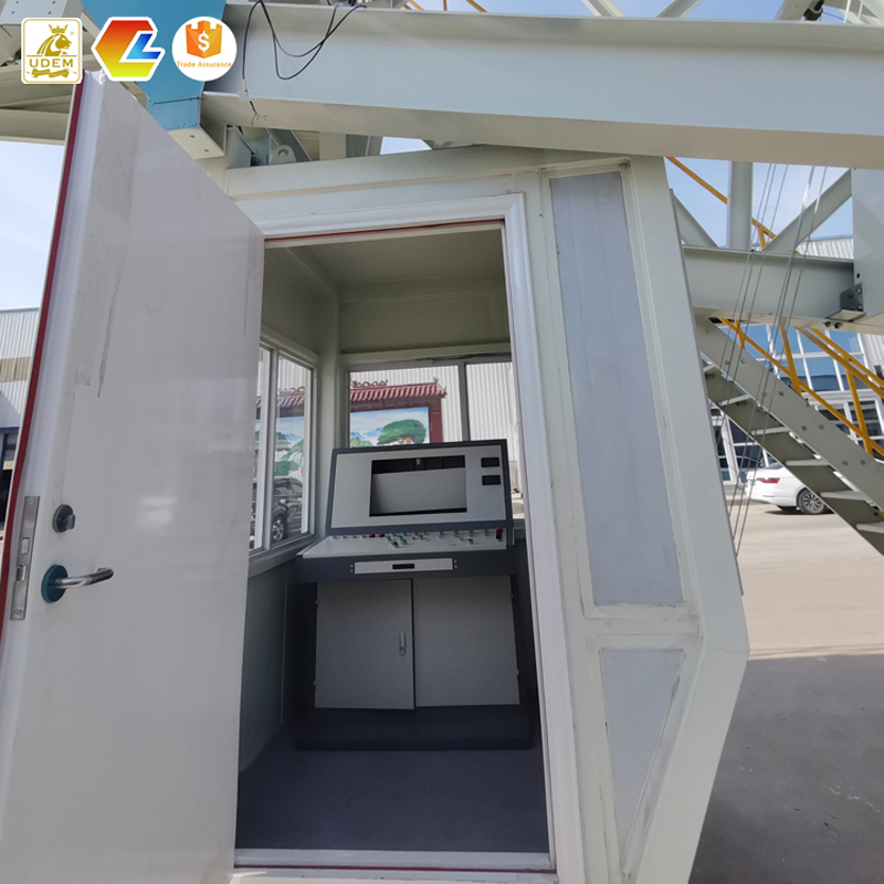 Eco-Friendly Full Closed Structure Yhzs100 Cement Concrete Mixer Batching Plant