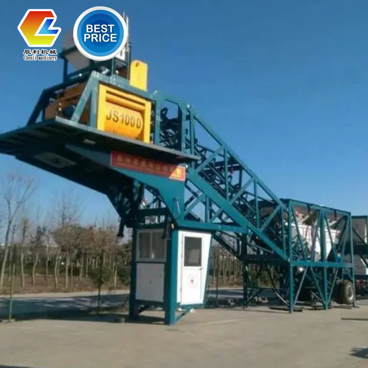 High Quality High Efficiency Concrete Batching Mix Plant Capacity 25-100 M3 / H