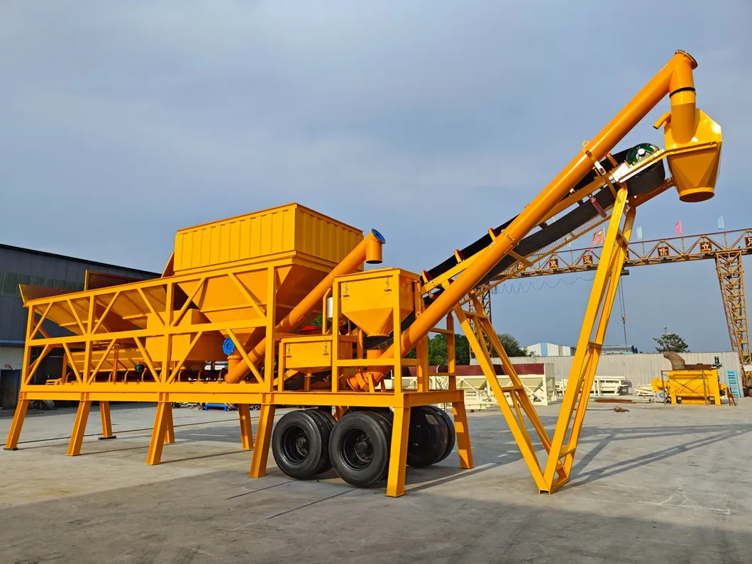 Mobile Dry Mix Concrete Batching Plant