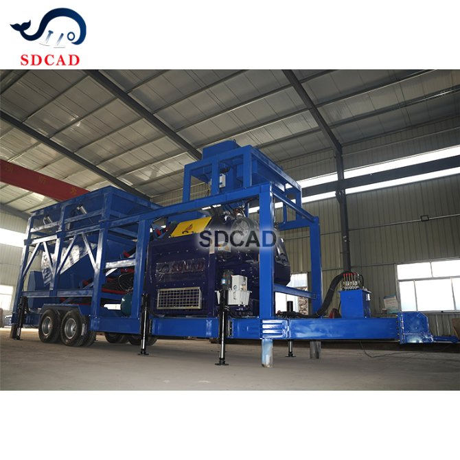 Portable Concrete Plant for on-Site Construction Project with Modular Design