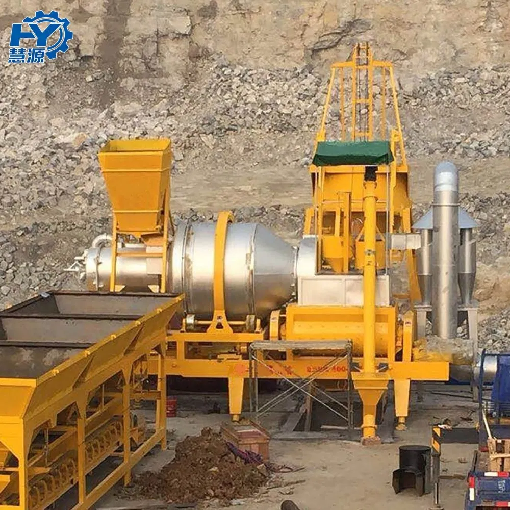 Advanced Double Roller Mobile Lqy20 Lqy15 Small Asphalt Batching Mixing Plant for Construction