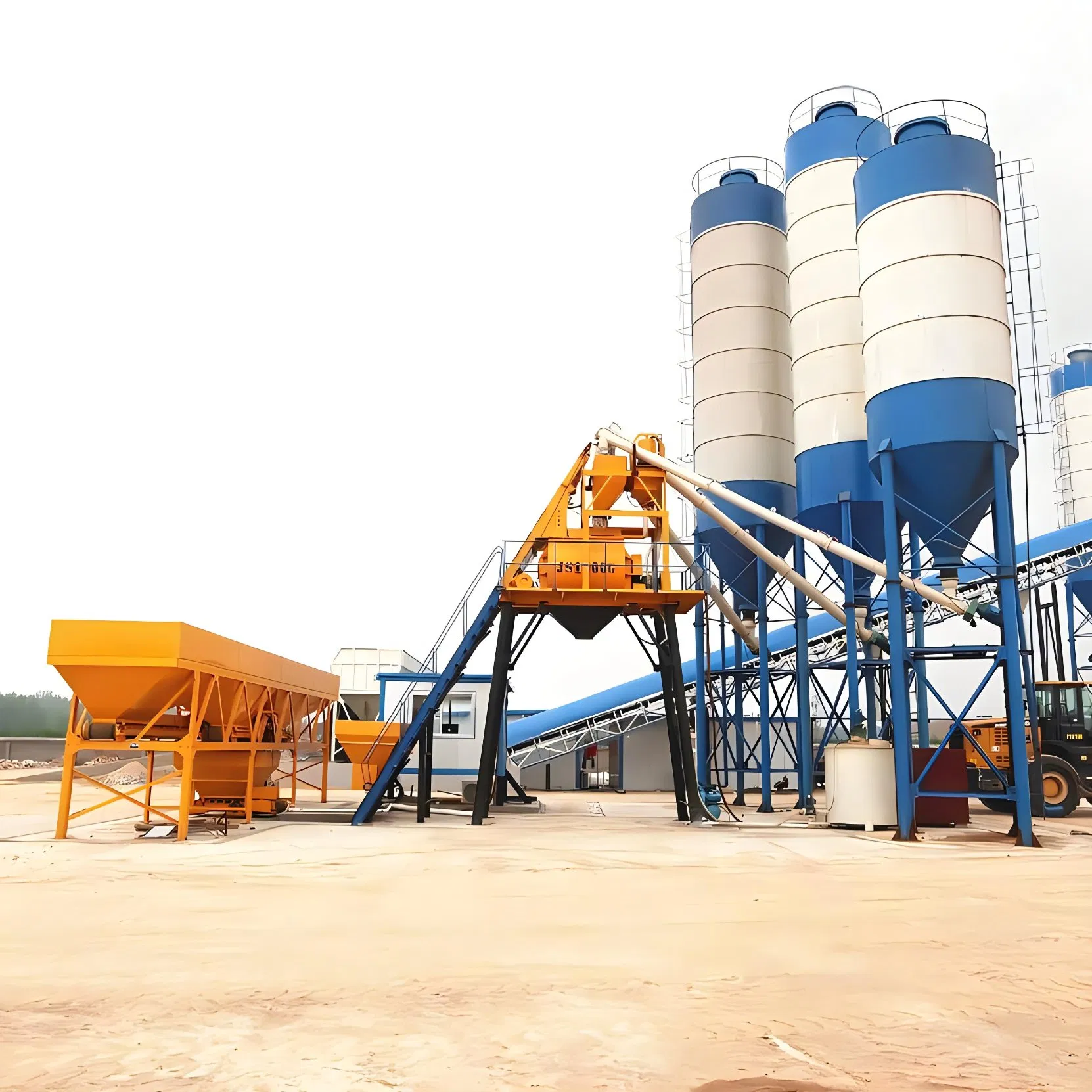 Compact Concrete Batching Plant: Space-Saving Design, Maximum Output Hzs25 M3/H