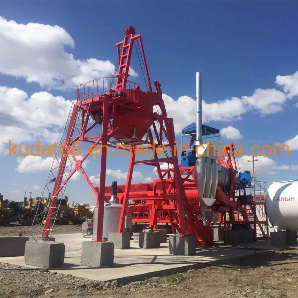10tons Per Hour Capacity Mobile Asphalt Mixer Plant Qcq10