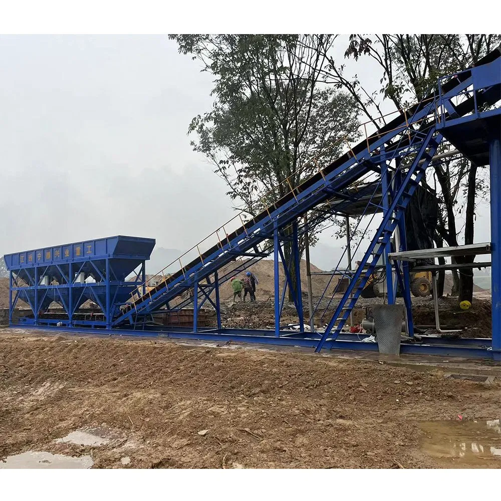 Large Stationary Ready Mix Concrete Plant Hzs50 Dry Concrete Batching Mixing Plant