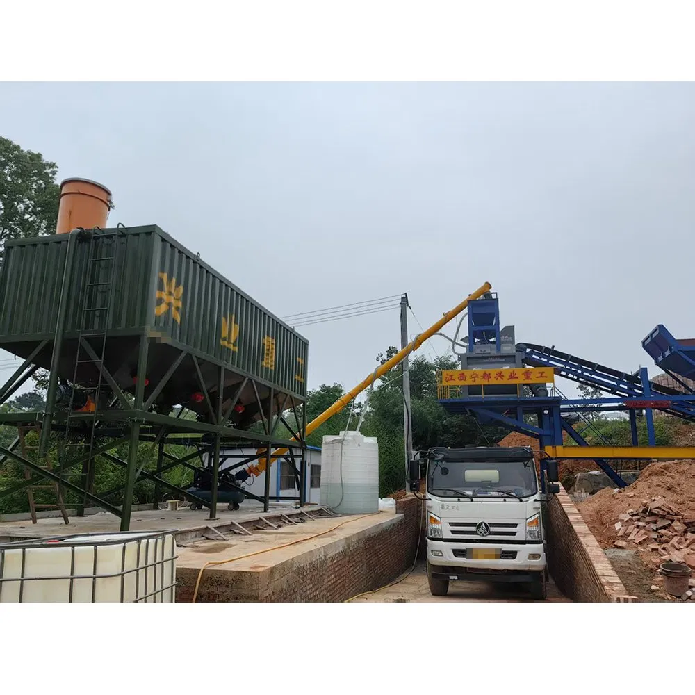 Portable Hzs60 Concrete Batching Plant with Js1000 Mixer