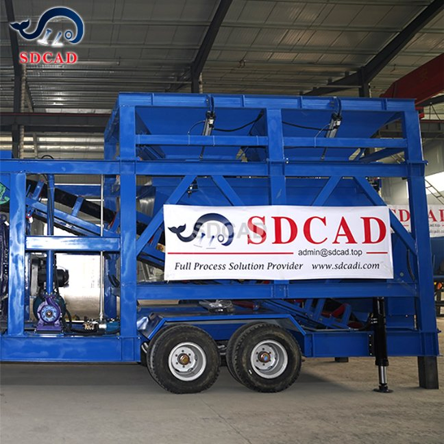 Portable Concrete Plant for on-Site Construction Project with Modular Design