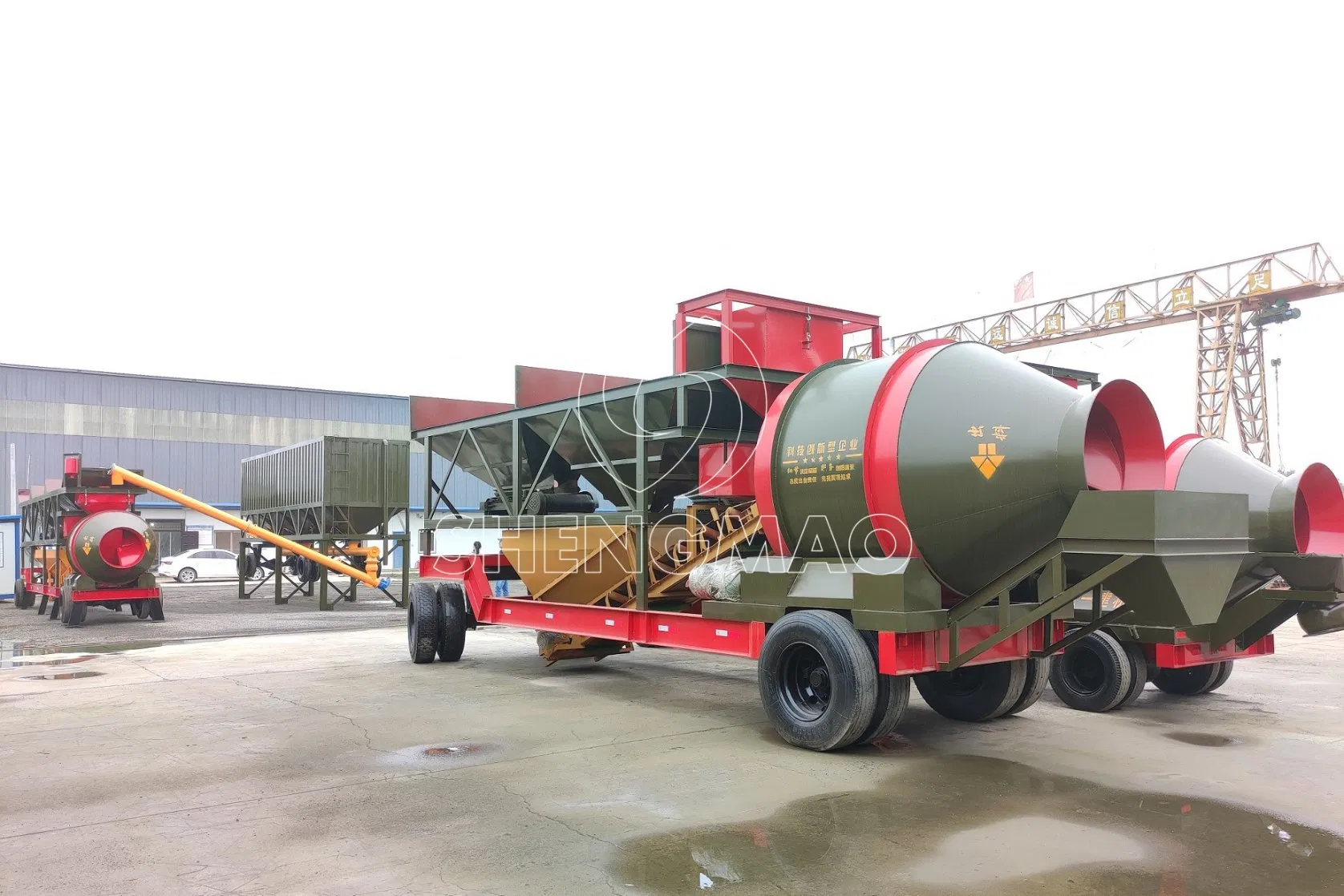1 Cubic Meters Concrete Mixer Planetary Vertical Type Cement Mixer Mobile Batching Plant for Concrete Production