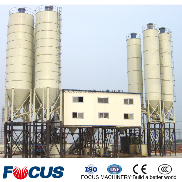 Ready Mixed Hzs120 120m3/H Belt Conveyor Concrete Batching Mixing Plant Container Type with Fully Automatic Computer Control 2000L Twin Shaft Mixer