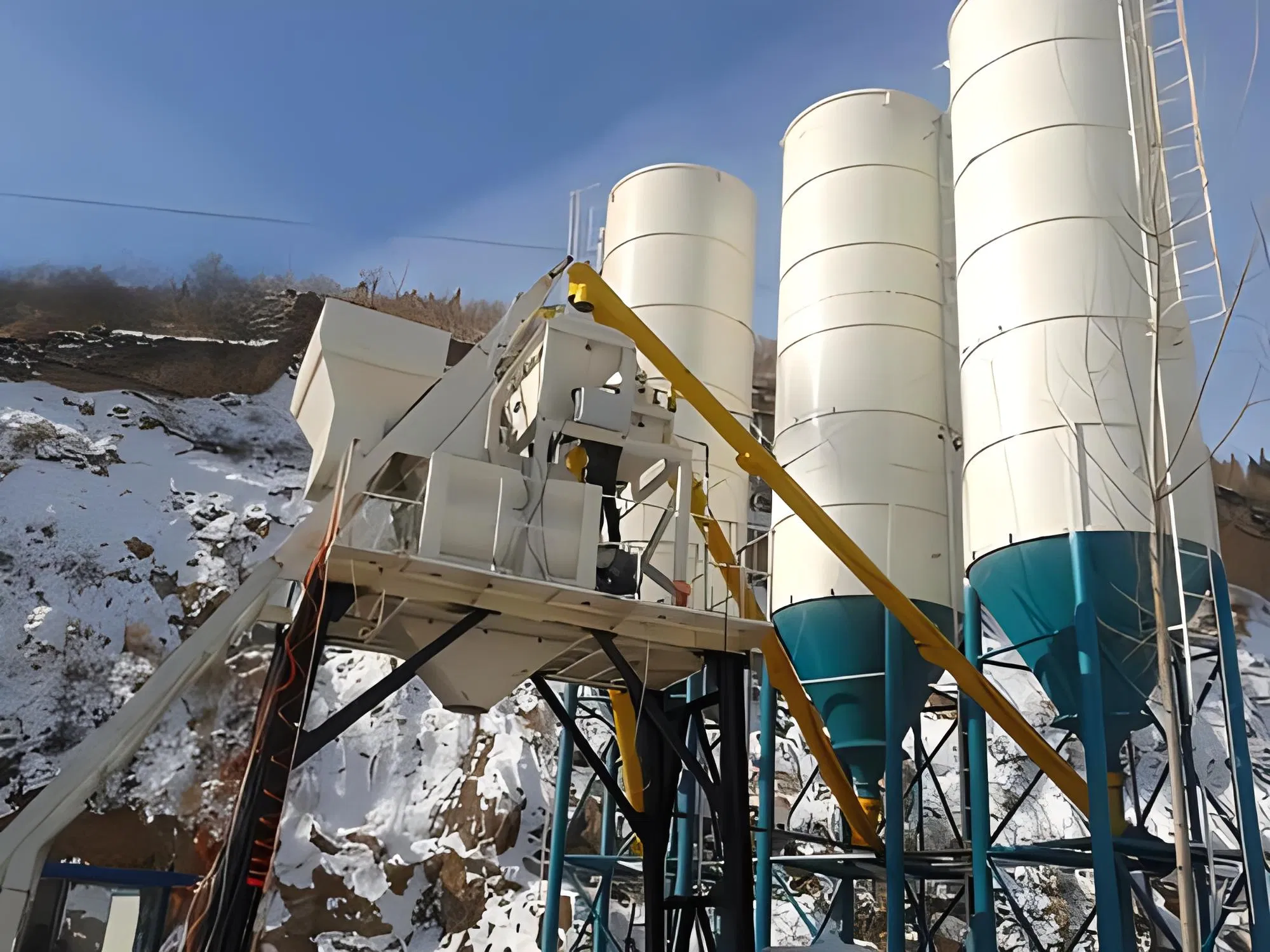 Hzs75 M3/H Compact Size Concrete Batching Plant: Space-Saving Solution for Sites