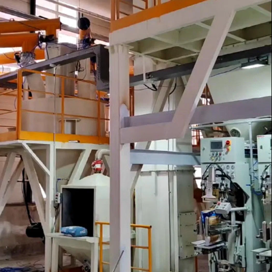 Skid-Mounted Dust-Free Dry Mix Mortar Turnkey Plant Production Line