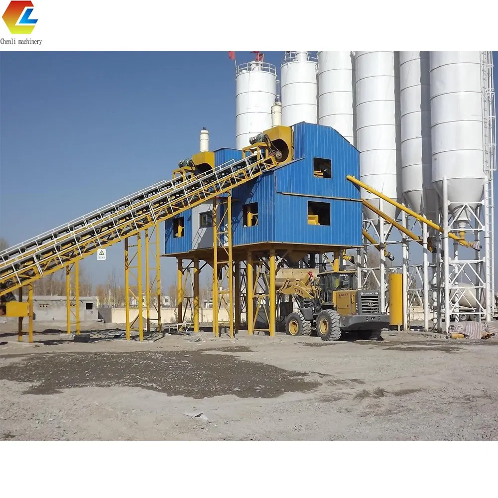 High Capacity Concrete Batching Mixing Plant Stationary Concrete Batching Station