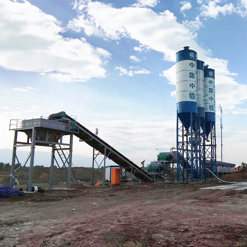 China Customized Stabilized Soil Mixing Plant Continuous Dry Mixing Plant Concrete Batching Plant Auto with Belt
