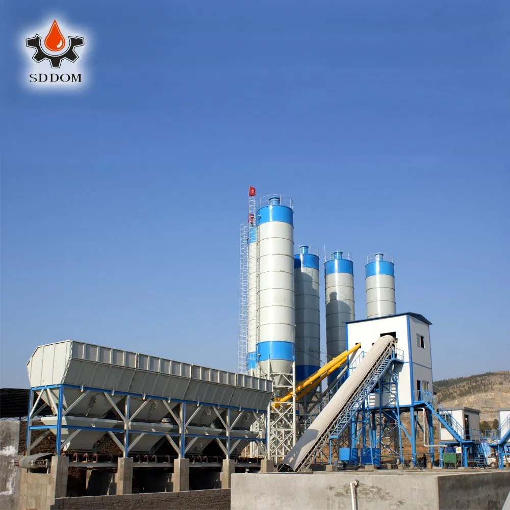 Hzs25 Engineering Construction Equipment Concrete Mixer Machinery Concrete Mixing Plant with Twin Shaft Concrete Mixer