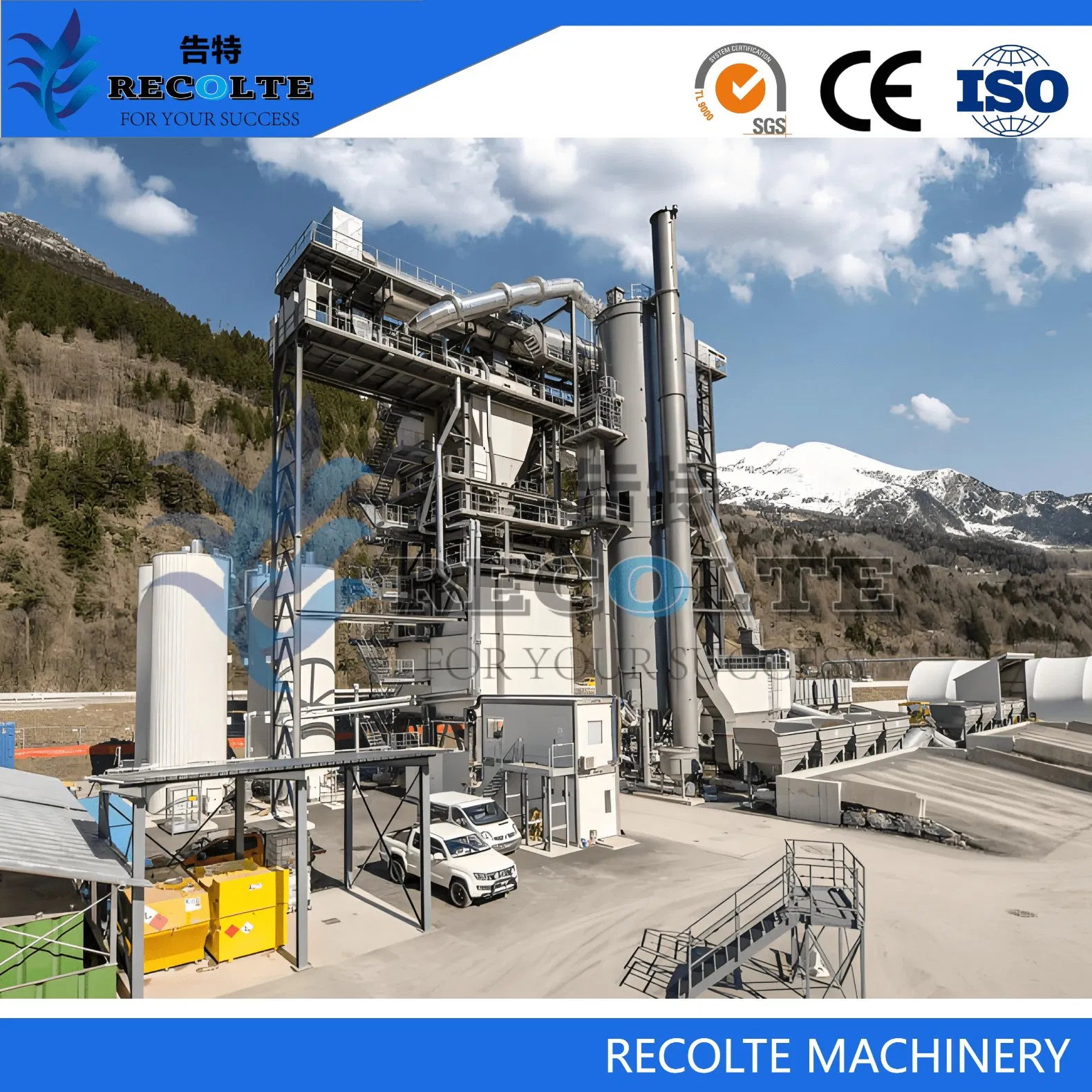 160t /Asphalt Mixing Plant / Asphalt Batching Plant /Eco-Friendly Burner for Reduced Emissions