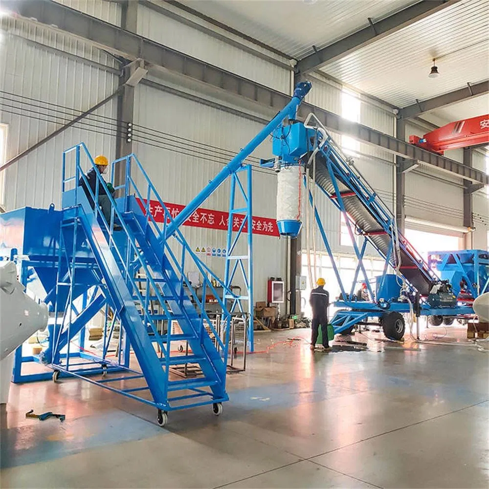 Concrete Mixer Manufacture for Sale Small Wet Mix Portable Mini Mobile Concrete Batching Plant Price