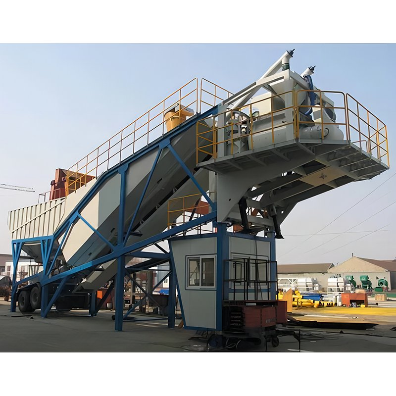 Mobile Concrete Batching Plant in Ethiopia One-Site Concrete Plant