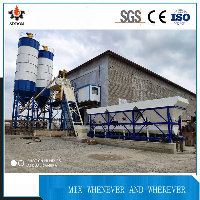Hzs25 Engineering Construction Equipment Concrete Mixer Machinery Concrete Mixing Plant with Twin Shaft Concrete Mixer