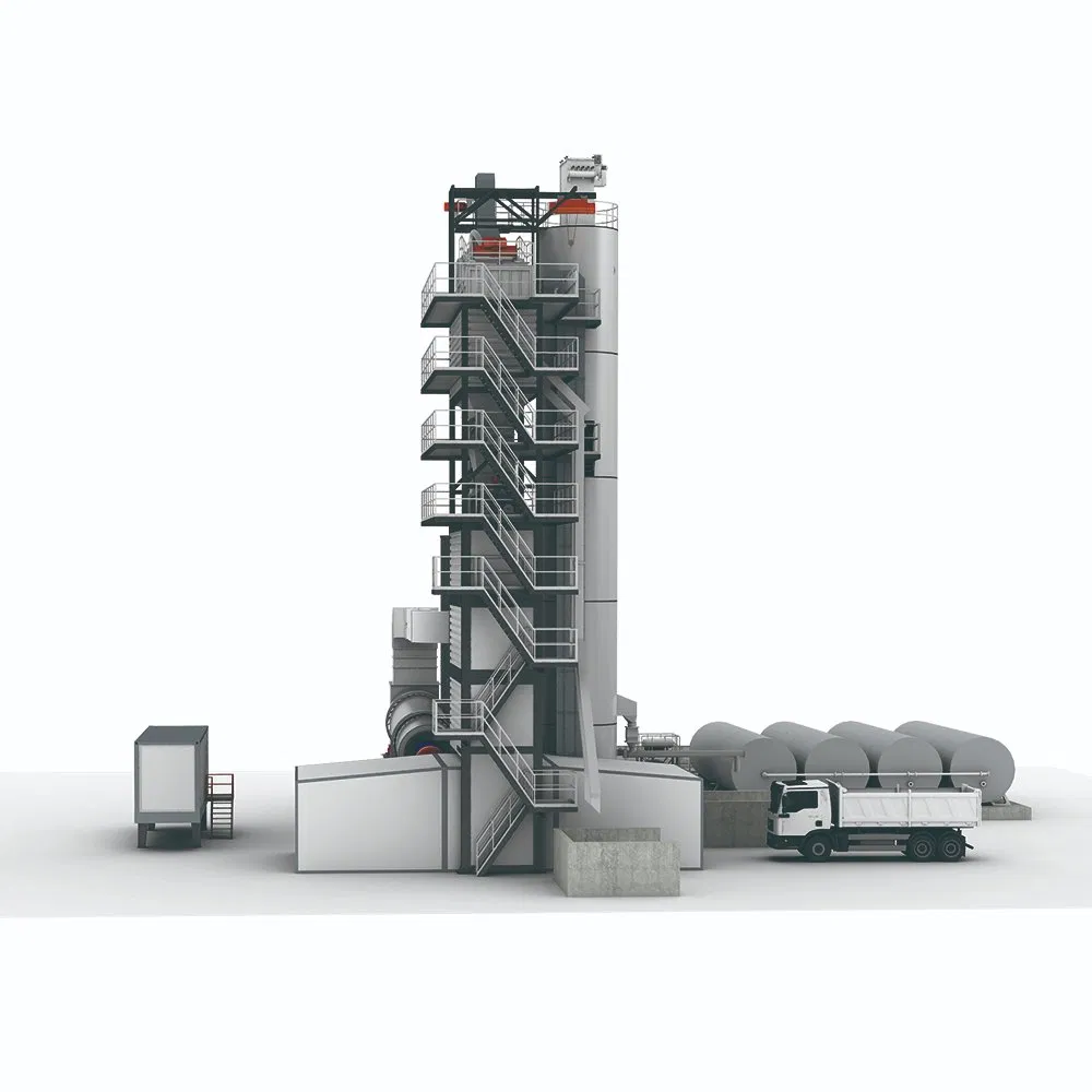 Asphalt Batching Plant with 5 * 15m³ Recycling Bin for Eco-Friendly Use