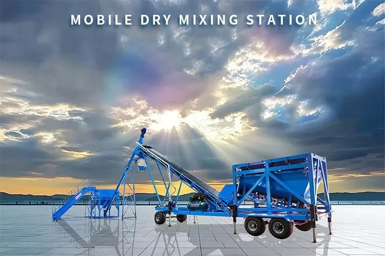 Mobile Dry Mix Concrete Batching Plant