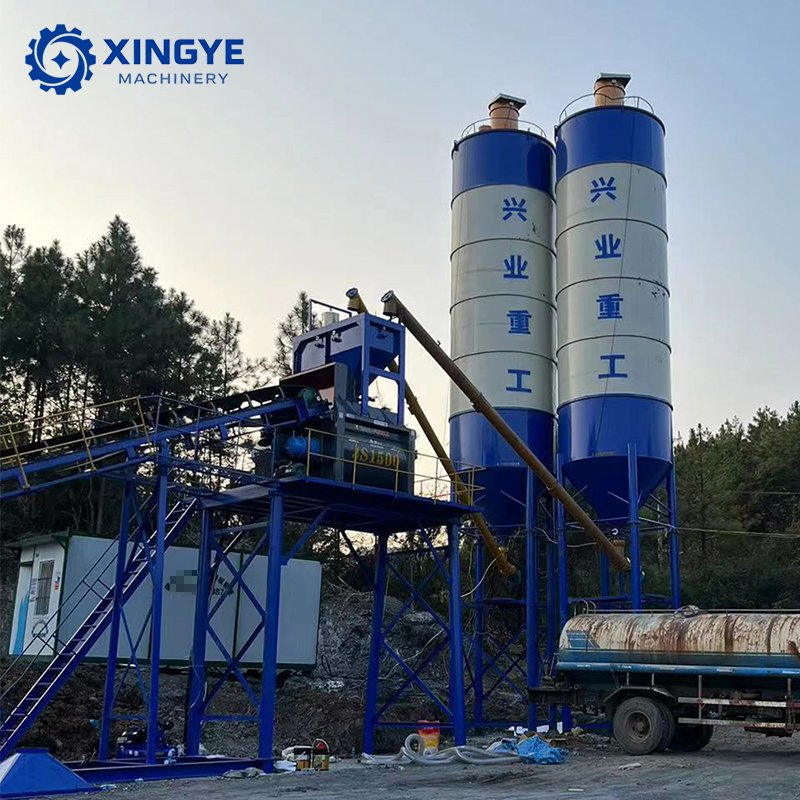 Manufacturer Efficient Hzs90 Portable Compact Cement Concrete Batching Plant