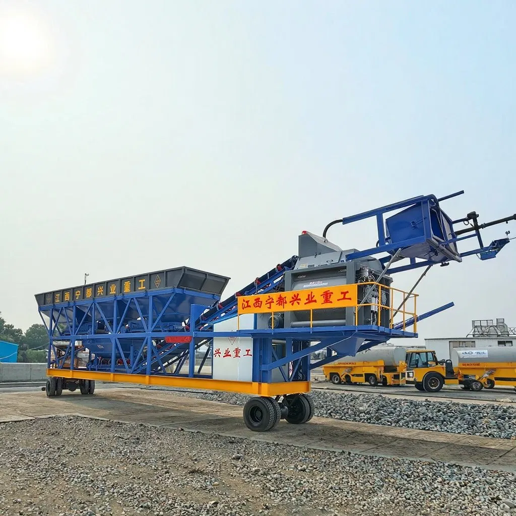 Building Equipment Yhzs60 Mobile Modular Concrete Mixing Batching Plant
