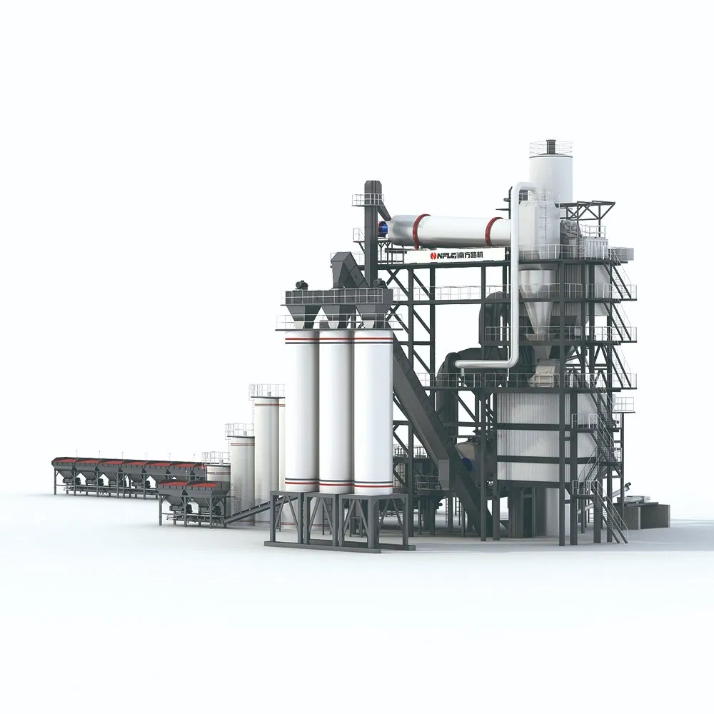 Energy Conservation Continuous Intermittent Integral Type Asphalt Concrete Mixing Plant