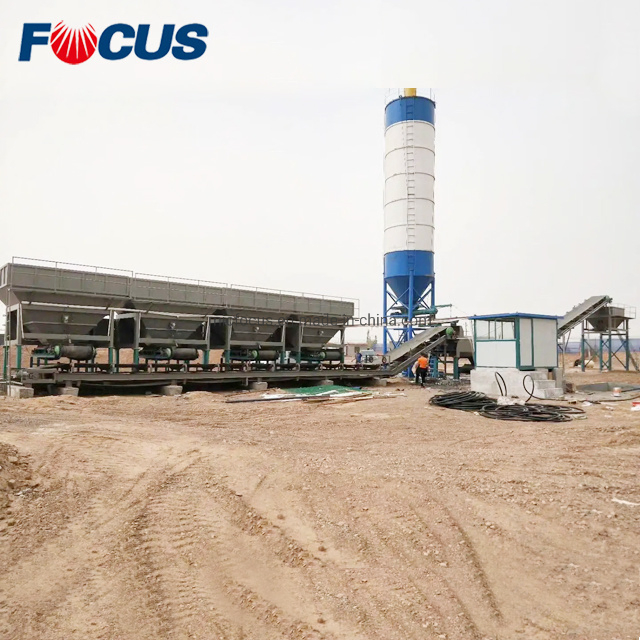 300t Mobile Stabilization Soil Mixing Machine Mobile Portable Cement Batching Plant Fly Ash Mixing Plant
