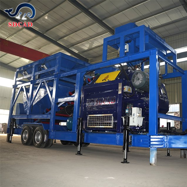 60m³/H Mobile Concrete Batching Plant for Hollow Core Slab Production Featuring Fast Installation and High Precision