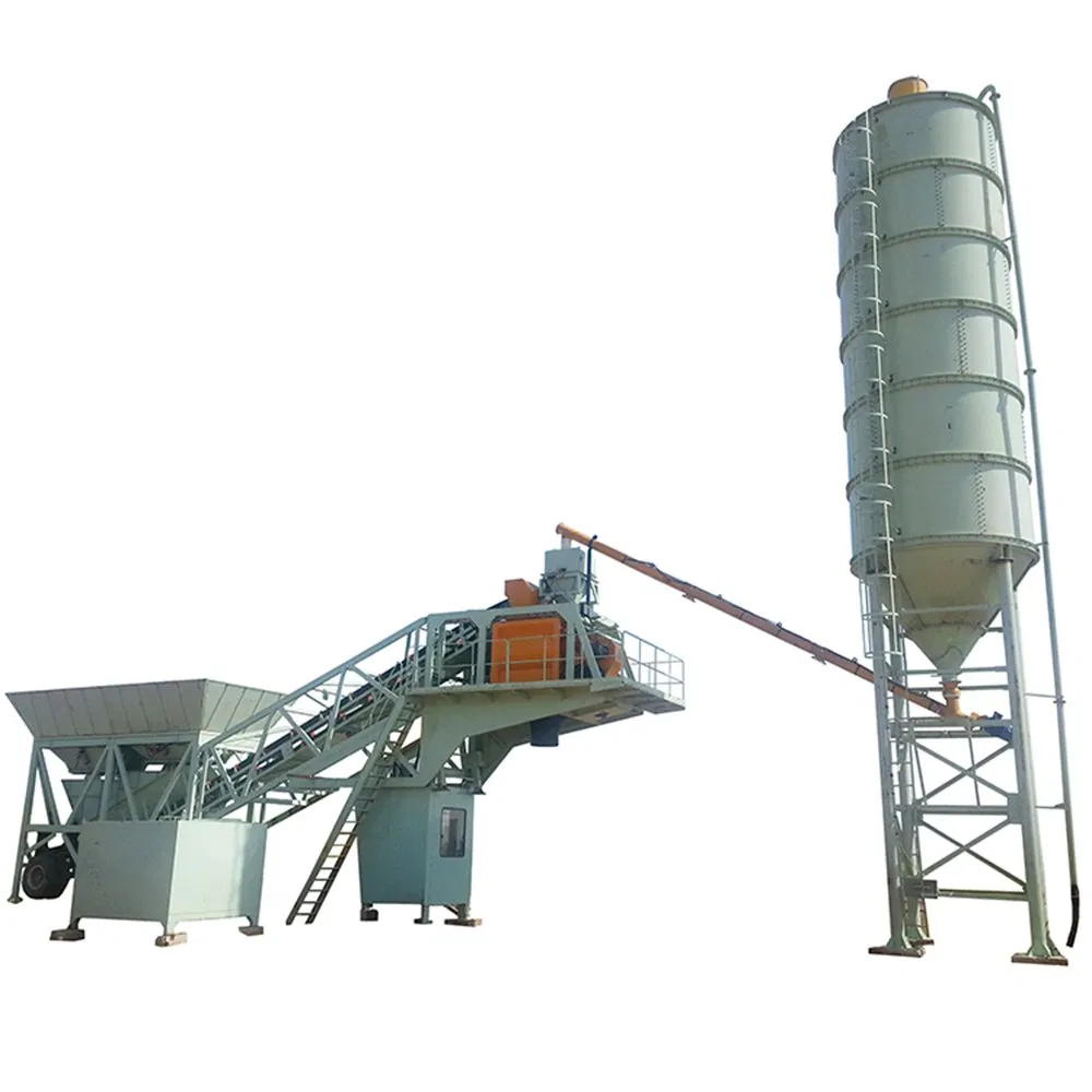 High Capacity 90m³/H Fully Automated Mobile Concrete Batching Plant