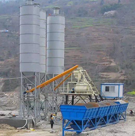Precast Dry Portable Mini Mix Concrete Batching Plant Factory Price Hzs35 35m3/H Stationary Automatic Concrete Plant