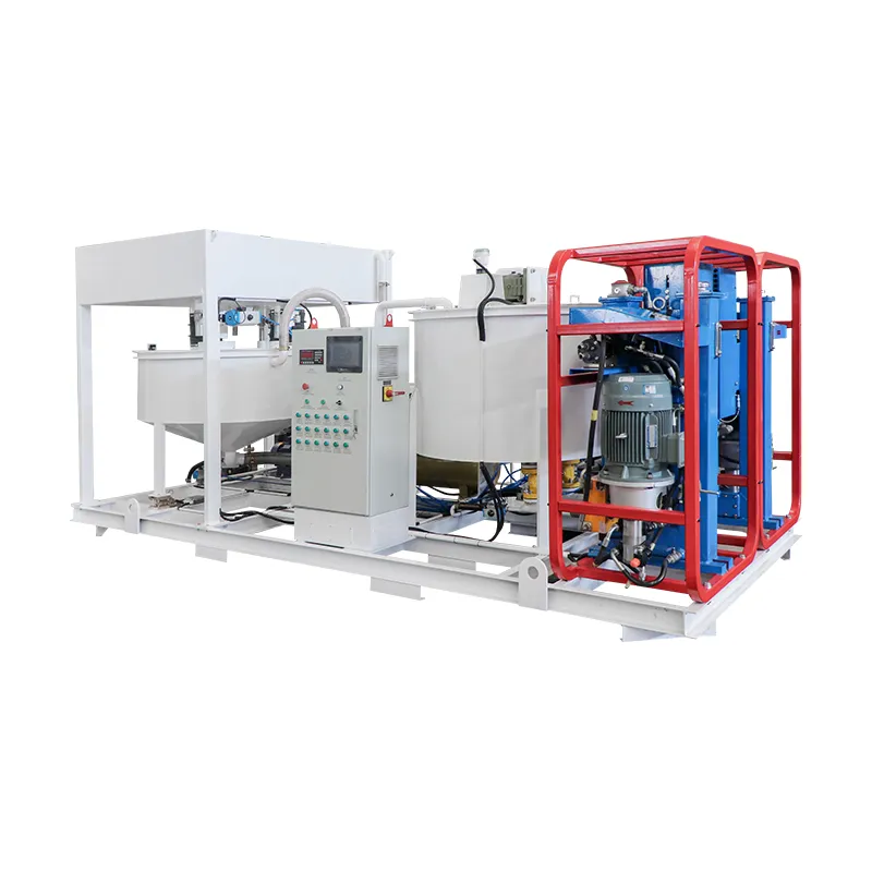 Automatic Jet Grout plant for consolidation grouting in dams lean concrete