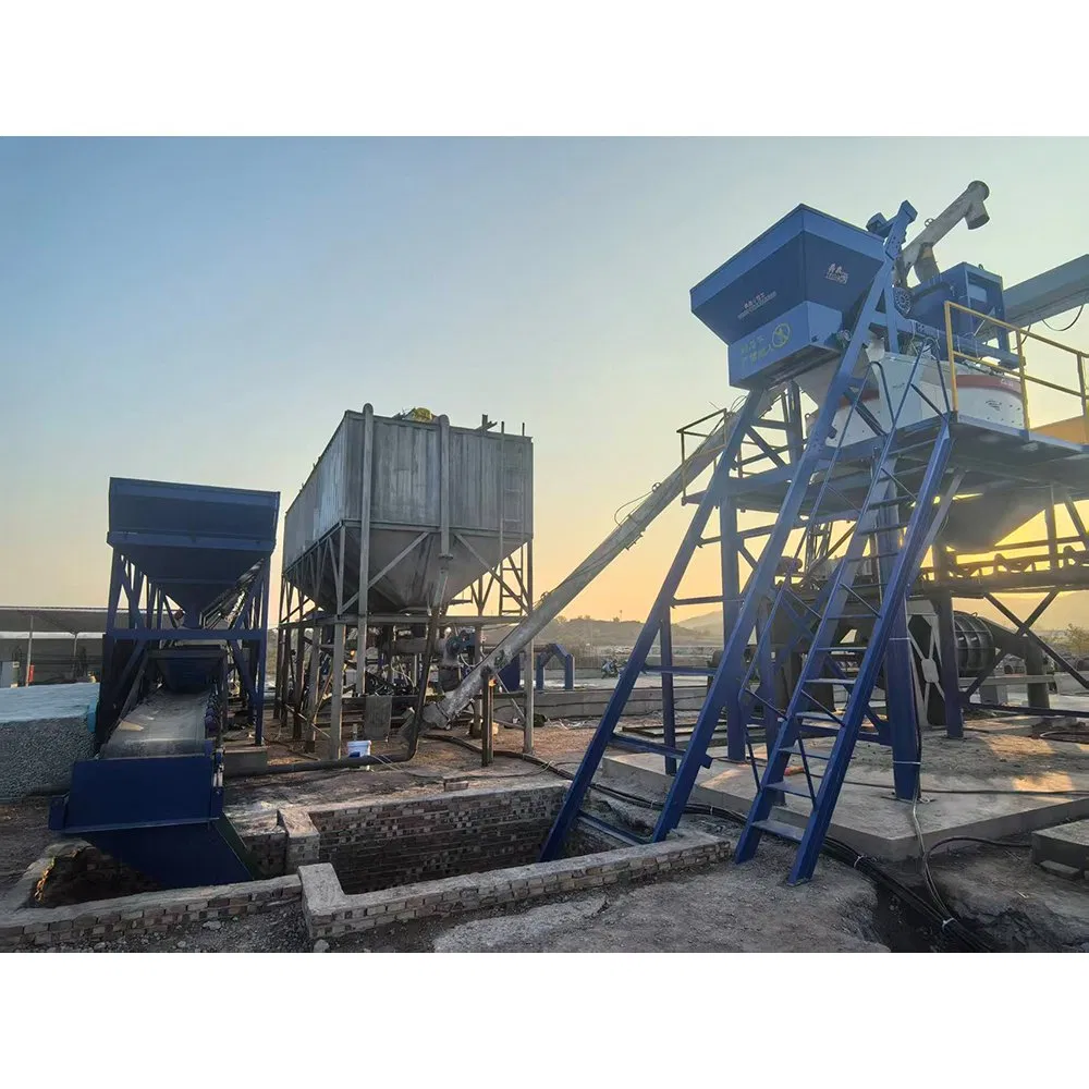 Planetary Concrete Mixer with Skip Hopper Ready Concrete Mixing Plant