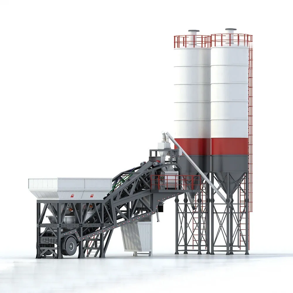 Direct Factory Customizable Mobile Concrete Batching Plant Portable Concrete Mixing Plant High Capacity New