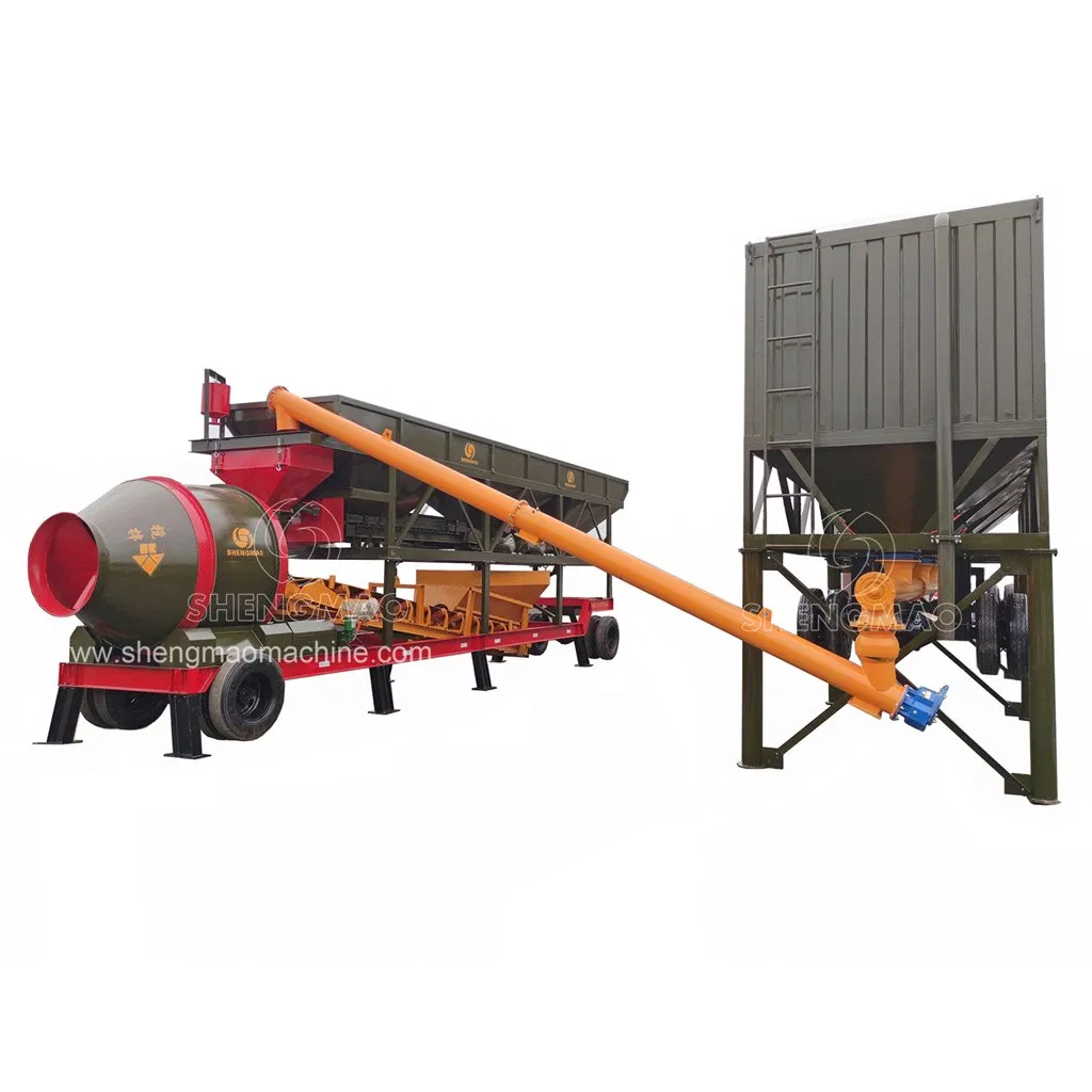 Small Scale 35m3/H Wet Ready Mix Rmc Precast Electric Mini Portable Compact Mobile Concrete Batching Mixing Plant Price Cost for Sale
