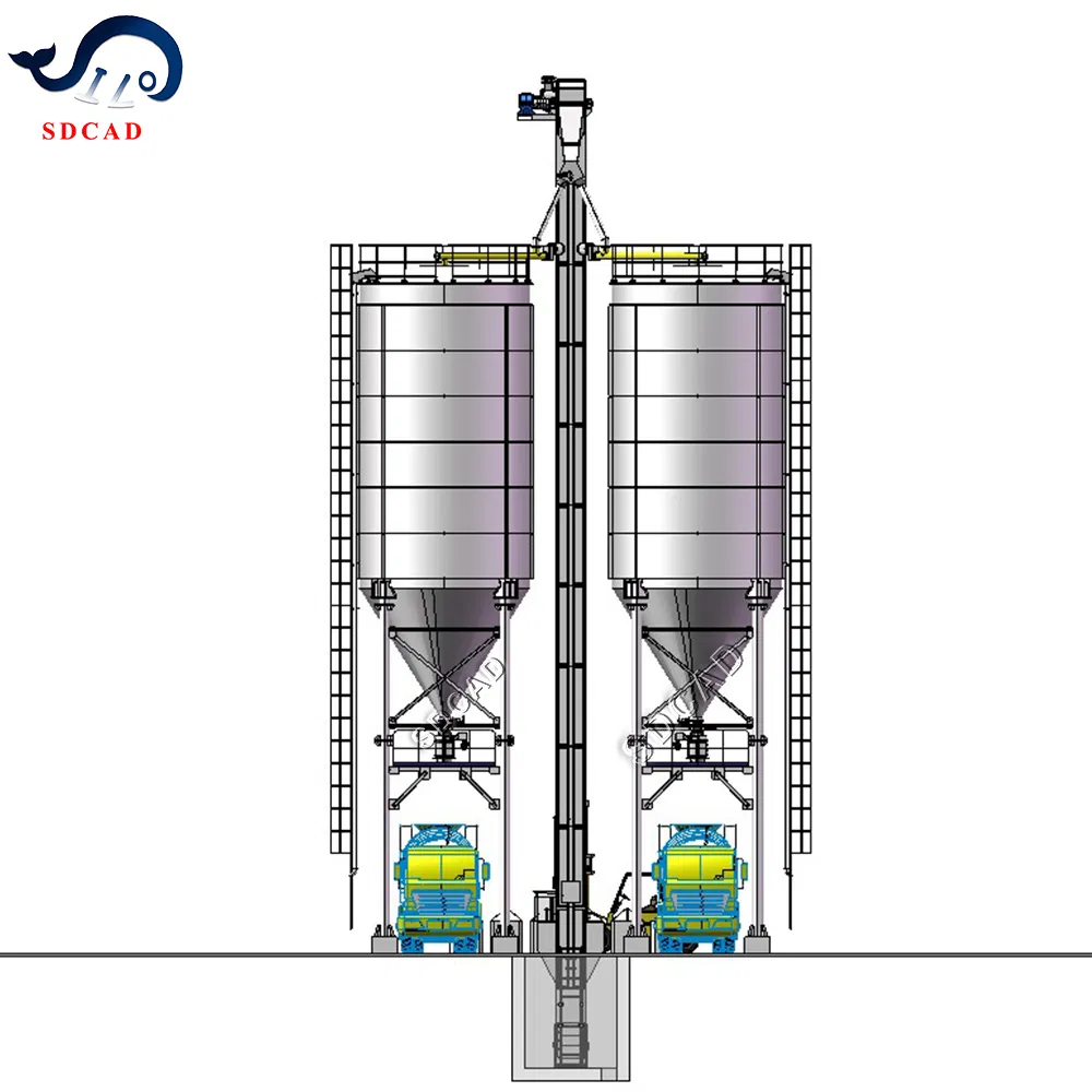 Factory Price Rmc Concrete Mixing Plant 30m3/H 50m3/H 90m3/H Stationary Concrete Batching Plant with 50t 100t 200t Cement Silo