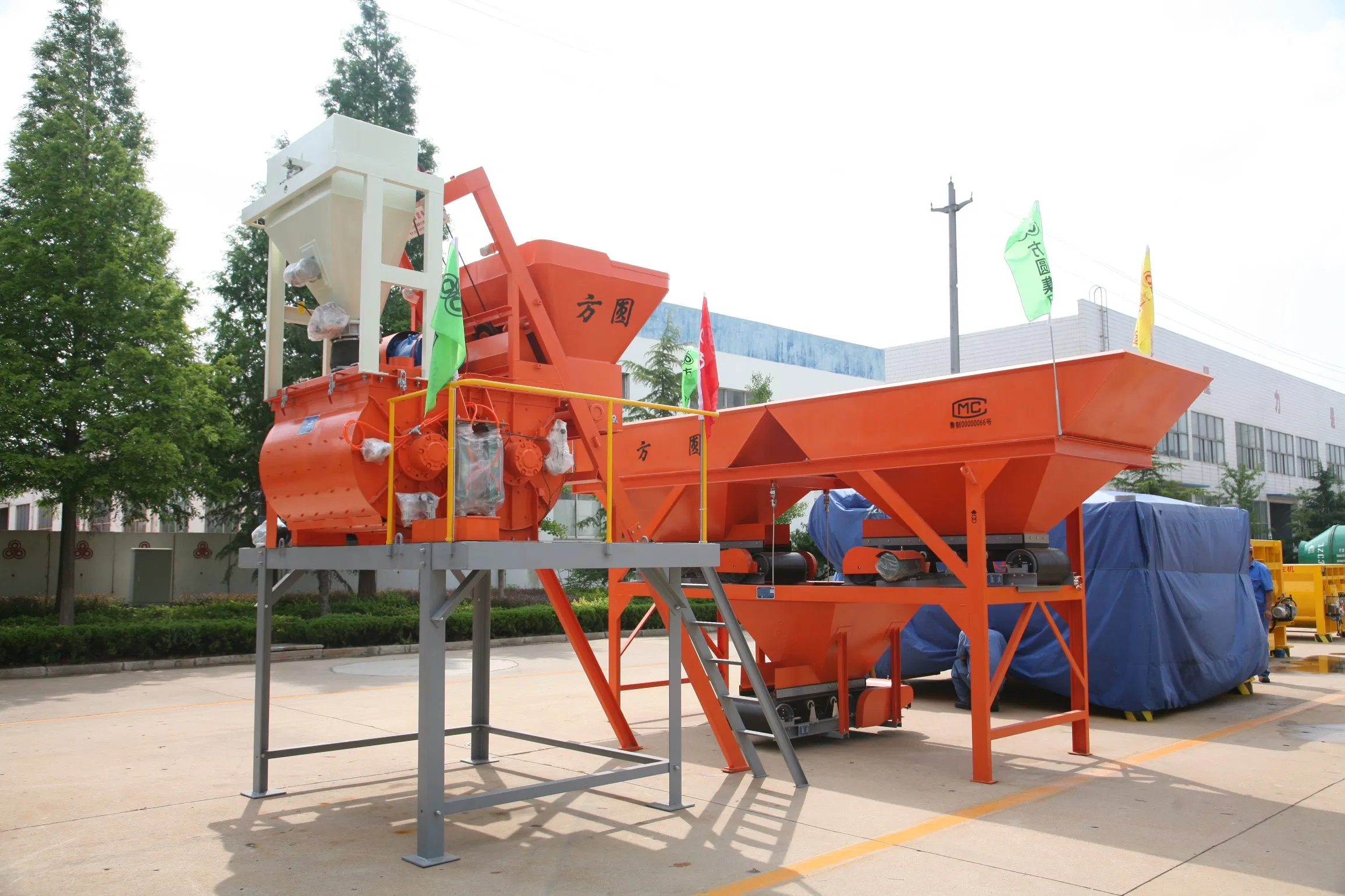 Compact Hzs25z Concrete Batching Plant for Efficient Mixing