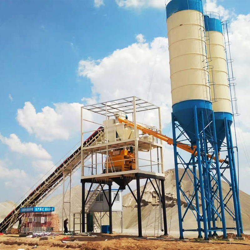 Good Quality Concrete Batching Plant Yg50 with 50 75 100m3/H High Output and Twin Shaft Mixer