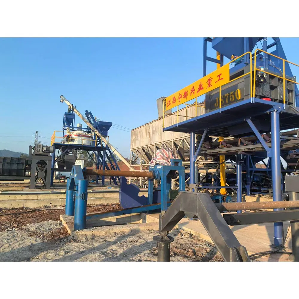 Planetary Concrete Mixer with Skip Hopper Ready Concrete Mixing Plant