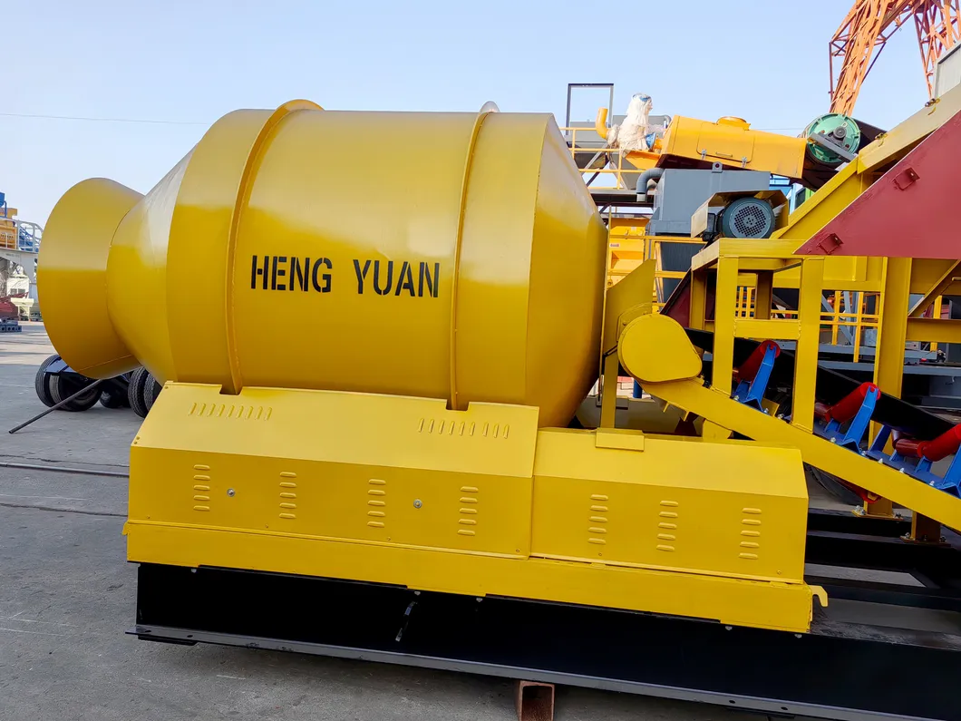 Drum concrete mixer