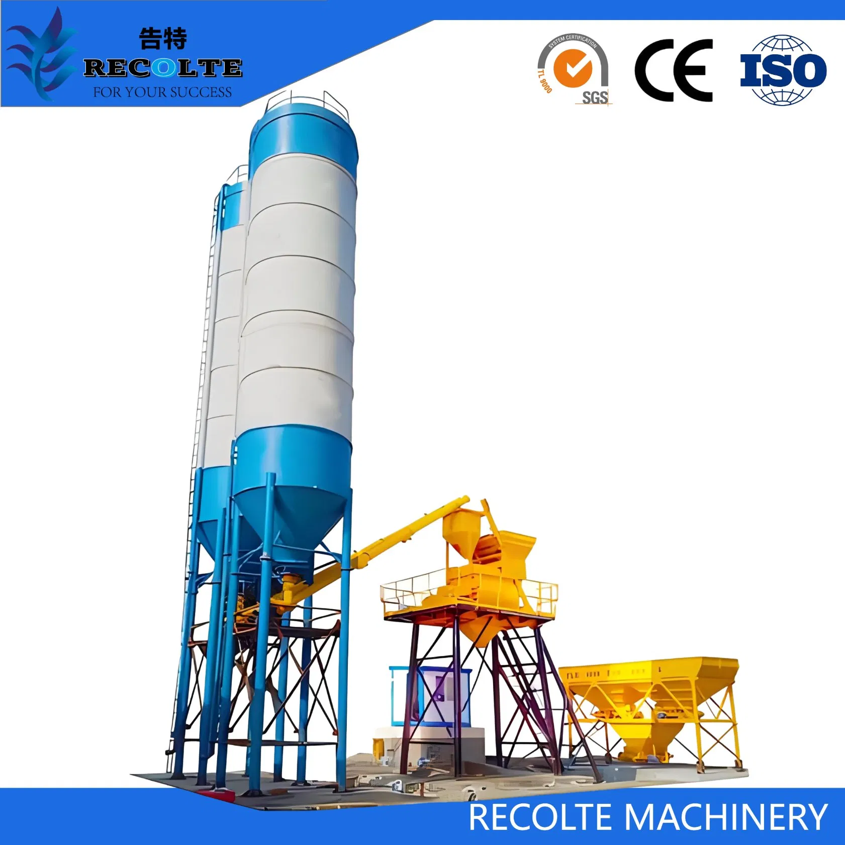 Hzs75 M3/H Compact Size Concrete Batching Plant: Space-Saving Solution for Sites