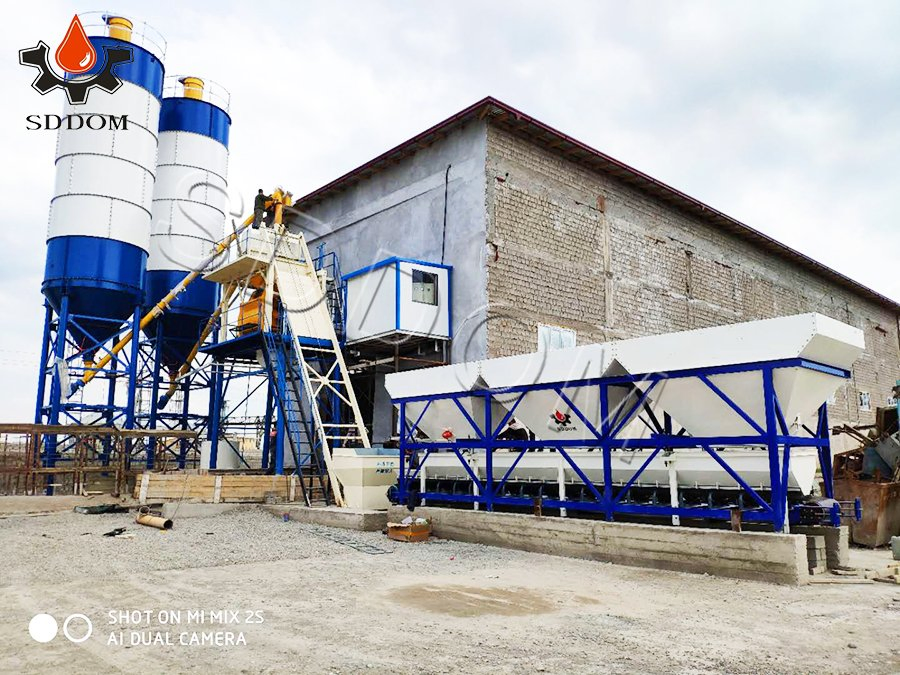 Factory Price 50m3/H Precast Dry Portable Ready Mobile Mini Mix Concrete Batching Plant for Sale