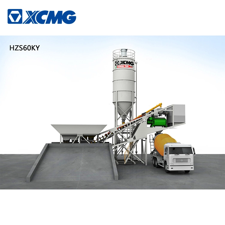 XCMG Hzs60ky Used Small Portable Mobile Concrete Batching Mixer Plant for Sale