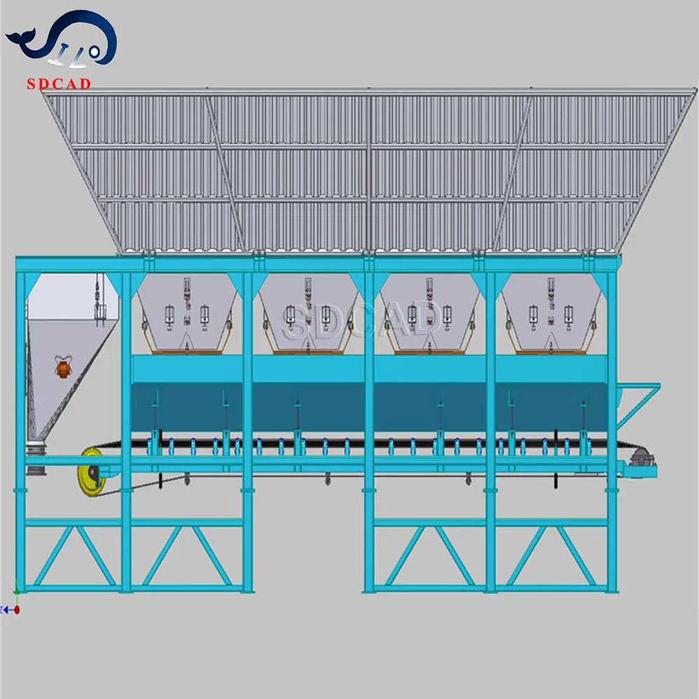 Low Cost Concrete Dry Batching Plant Designed for Small to Medium Scale Construction Needs