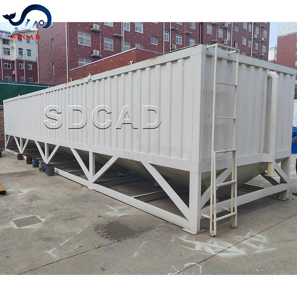 Sdcad 30m3/H Ready Wet Mix Mini Small Truck Mounted Mobile Concrete Batching Mixing Plant with Horizontal Cement Silo Factory Price