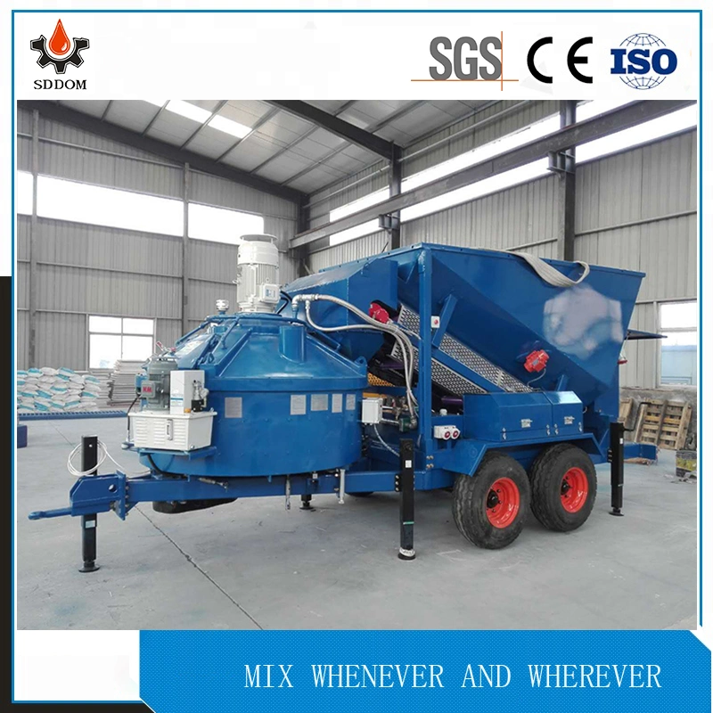 Wet Portable Concrete Mixing Plant with Planetary Concrete Mixer