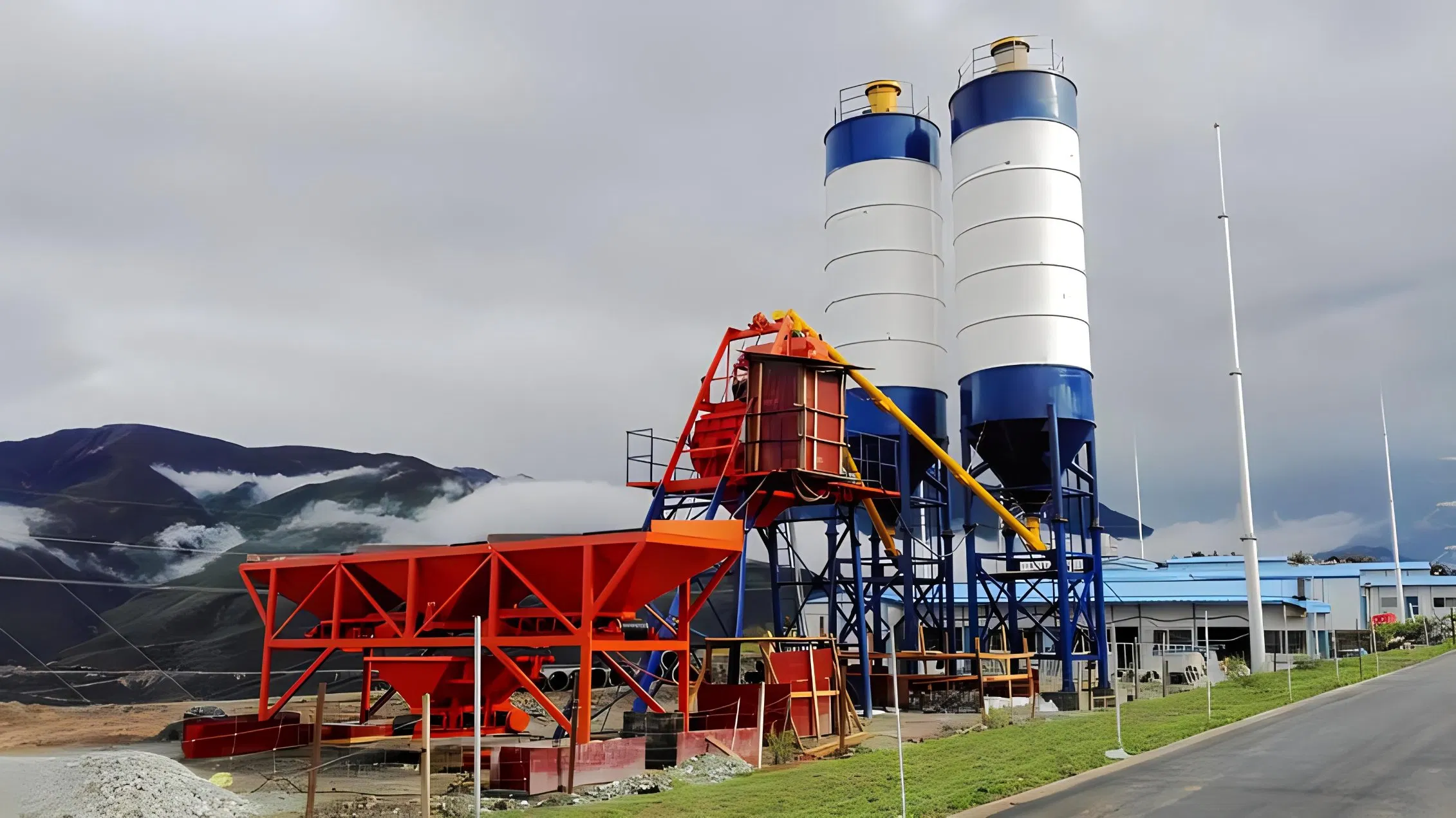 High-Output Concrete Batching Plant: Maximize Production Capacity Hzs25 M3/H