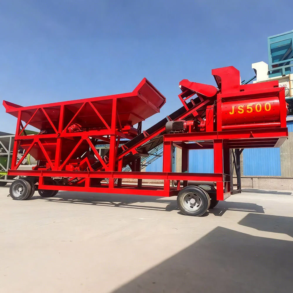 Factory Price Compact Mobile Concrete Batching Mixing Plant Concrete Plant for Sale